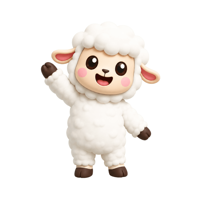 Oved, o mascote do EBDO, acenando